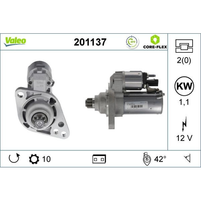 Valeo 201137 Starter CORE-FLEX Valeo 201137 Starter CORE-FLEX