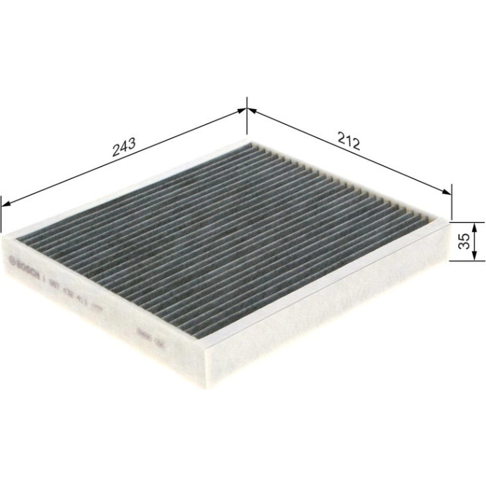 BOSCH 1 987 432 411 Innenraumfilter BOSCH 1 987 432 411 Innenraumfilter