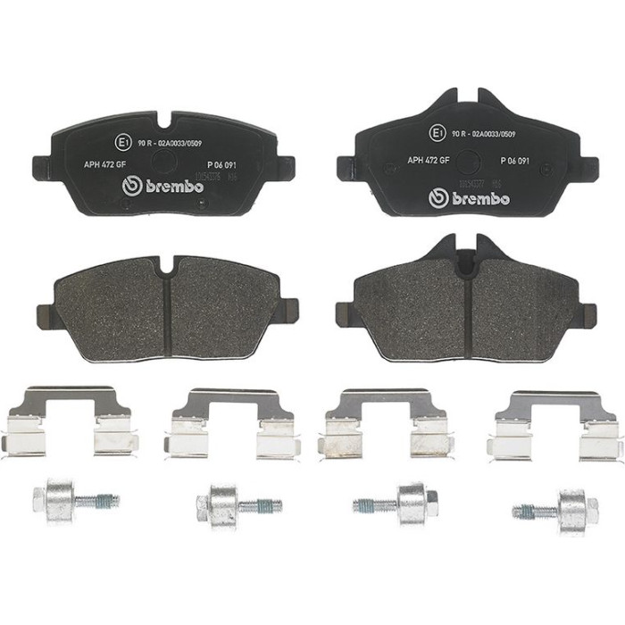 Brembo P 06 091 Bremsbelagsatz, Scheibenbremse PRIME LINE Brembo P 06 091 Bremsbelagsatz, Scheibenbremse PRIME LINE