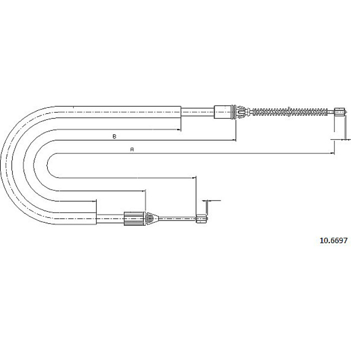 Metzger 10.6697 Seilzug, Feststellbremse