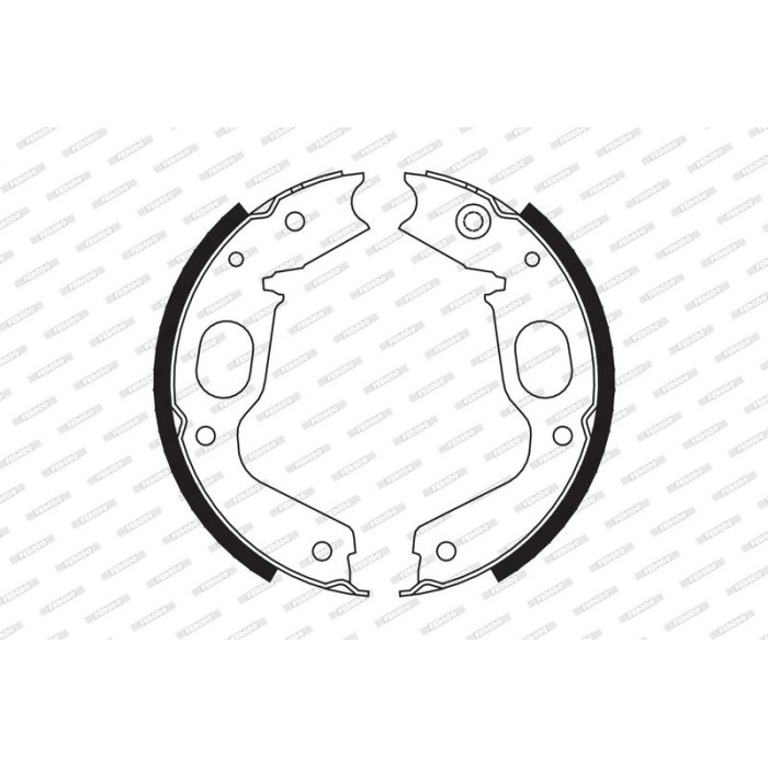 Ferodo FSB663 Bremsbackensatz, Feststellbremse PREMIER