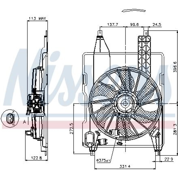 Nissens 85515 Lüfter, Motorkühlung Nissens 85515 Lüfter, Motorkühlung