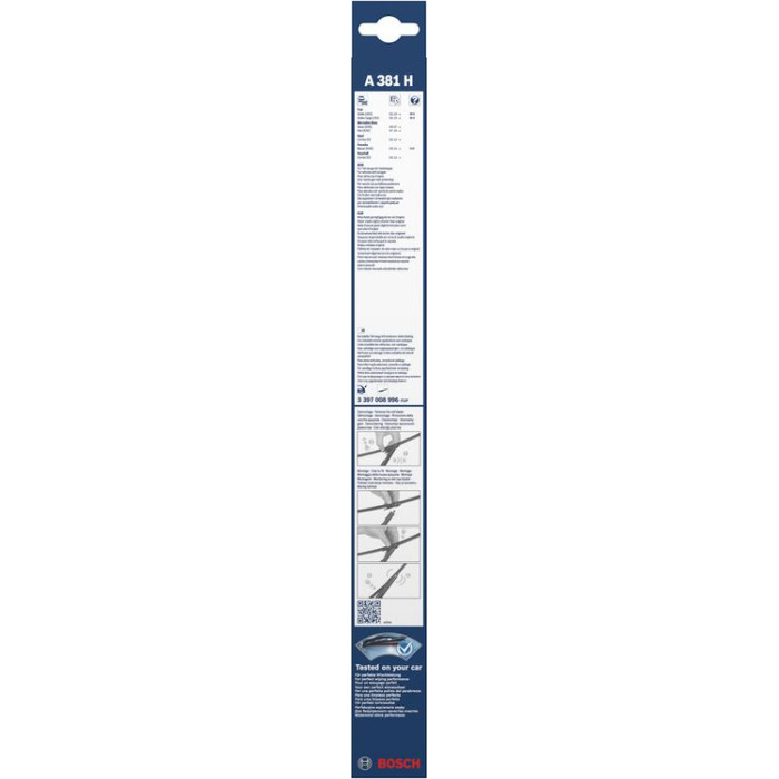BOSCH A 381 H Scheibenwischer Rear Aerotwin 3 397 008 996 BOSCH A 381 H Scheibenwischer Rear Aerotwin 3 397 008 996