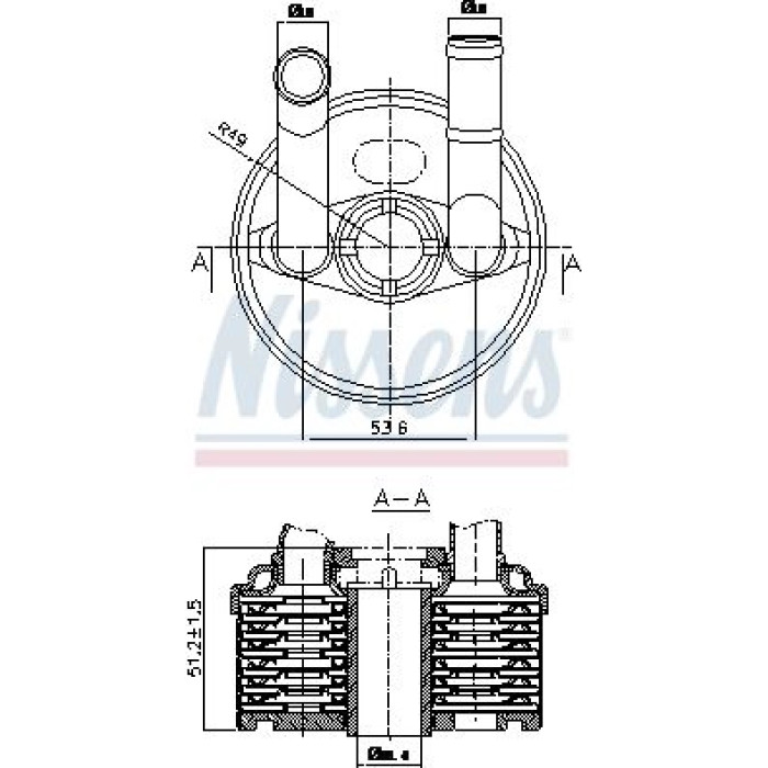 Nissens 90666 Ölkühler, Automatikgetriebe FIRST FIT Nissens 90666 Ölkühler, Automatikgetriebe FIRST FIT