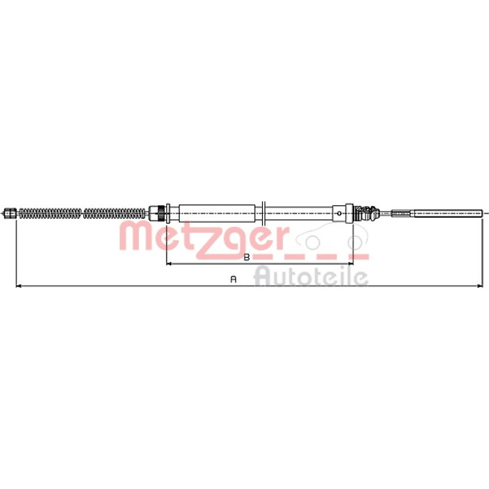 Metzger 491.5 Seilzug, Feststellbremse Metzger 491.5 Seilzug, Feststellbremse