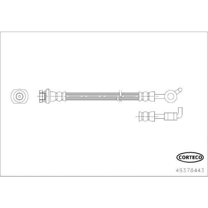 Corteco 49378443 Bremsschlauch Corteco 49378443 Bremsschlauch