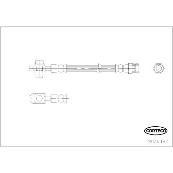 Corteco 19036497 Bremsschlauch Corteco 19036497 Bremsschlauch