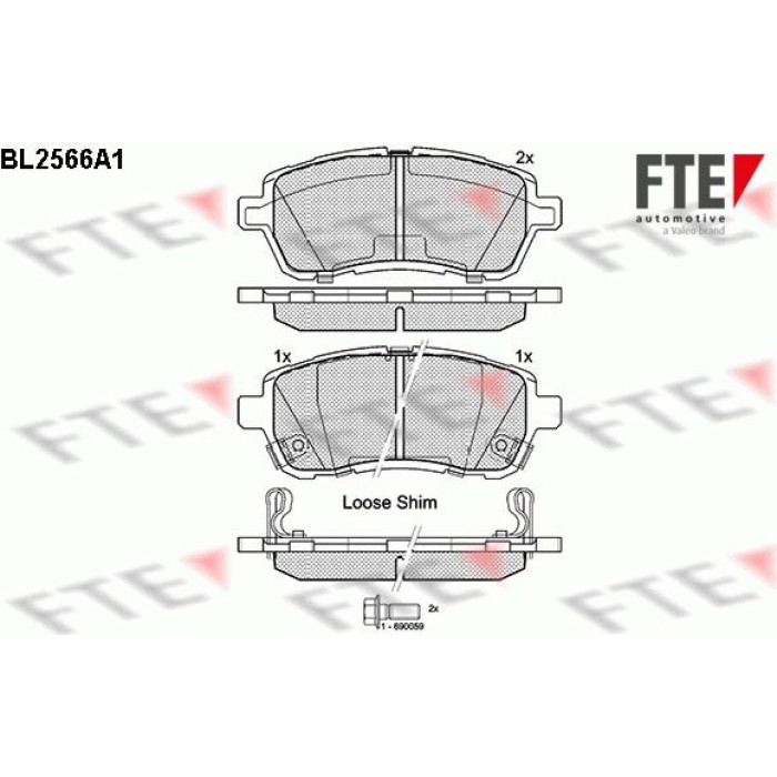 FTE 9010817 Bremsbelagsatz, Scheibenbremse FTE 9010817 Bremsbelagsatz, Scheibenbremse