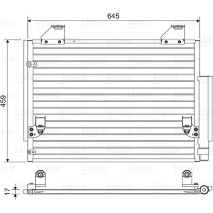 Valeo 814457 Kondensator, Klimaanlage Valeo 814457 Kondensator, Klimaanlage