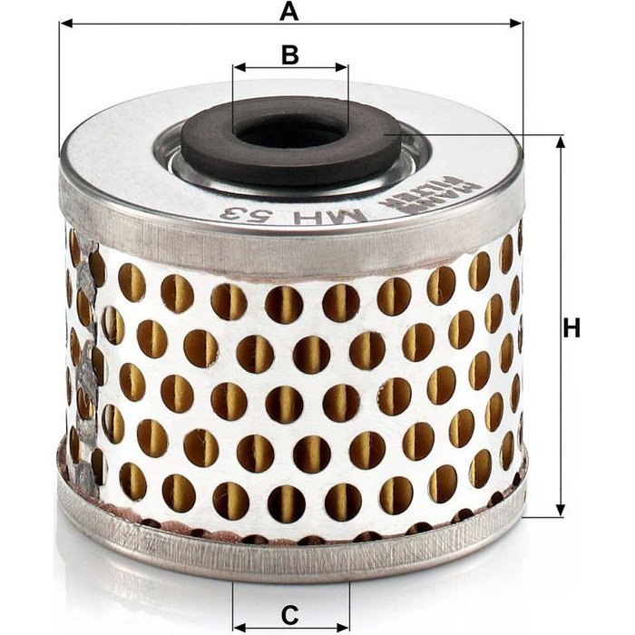 Mann-Filter MH 53 Ölfilter Mann-Filter MH 53 Ölfilter