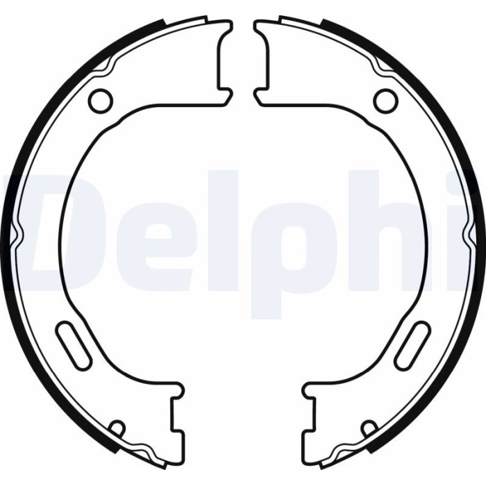 Delphi LS2076 Bremsbackensatz, Feststellbremse Delphi LS2076 Bremsbackensatz, Feststellbremse