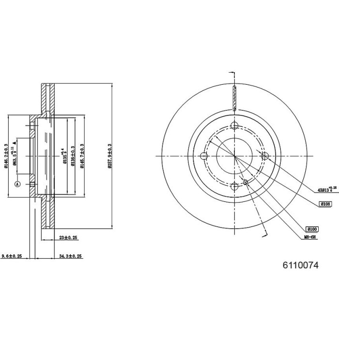 Bremsscheibe 6110074