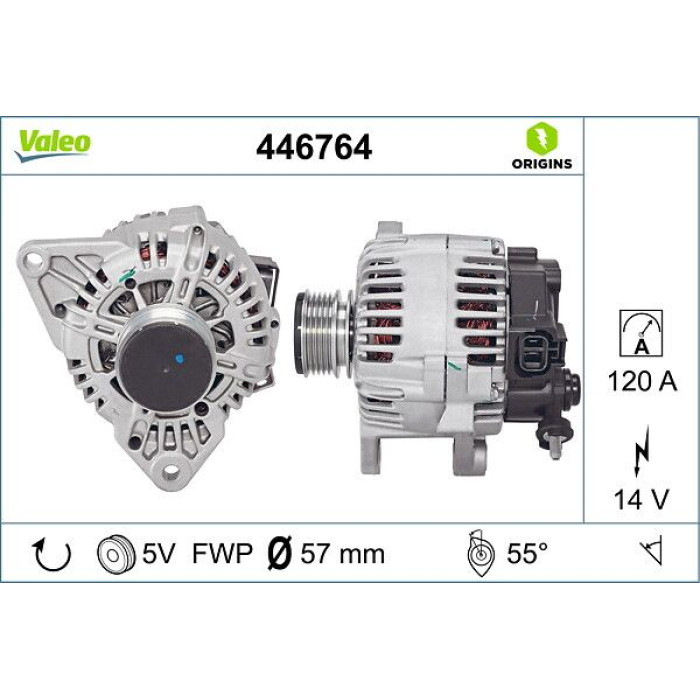 Valeo 446764 Generator ORIGINS - NEW O.E. TECHNOLOGIE Valeo 446764 Generator ORIGINS - NEW O.E. TECHNOLOGIE