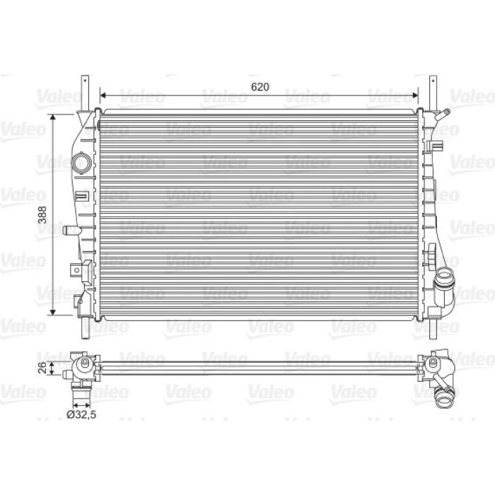 Valeo 735048 Kühler, Motorkühlung Valeo 735048 Kühler, Motorkühlung