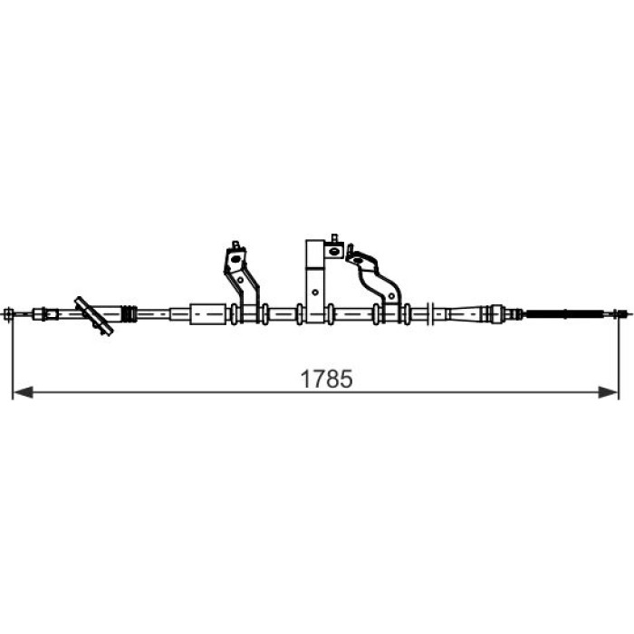 BOSCH 1 987 482 741 Seilzug, Feststellbremse