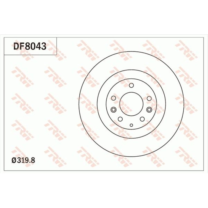 TRW DF8043 Bremsscheibe TRW DF8043 Bremsscheibe