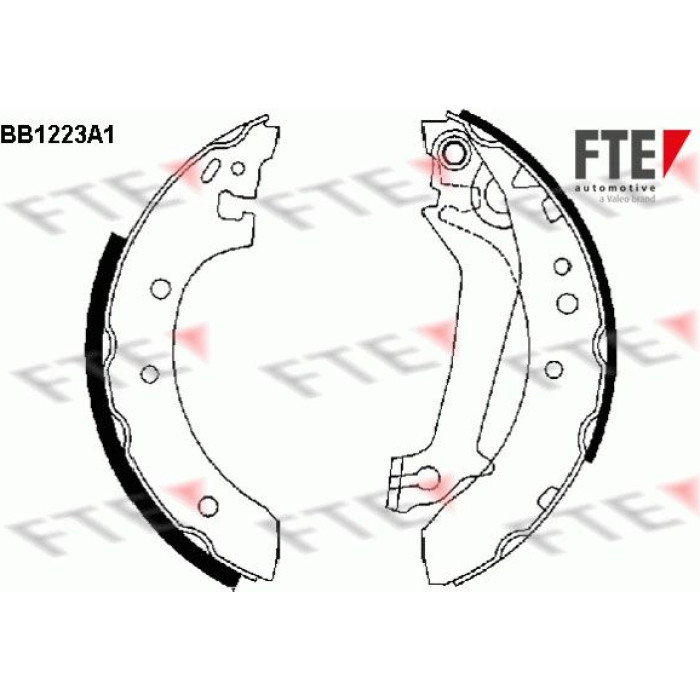 FTE 9100047 Bremsbackensatz FTE 9100047 Bremsbackensatz