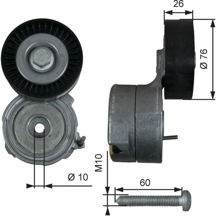 Riemenspanner, Keilrippenriemen T38423 Riemenspanner, Keilrippenriemen T38423