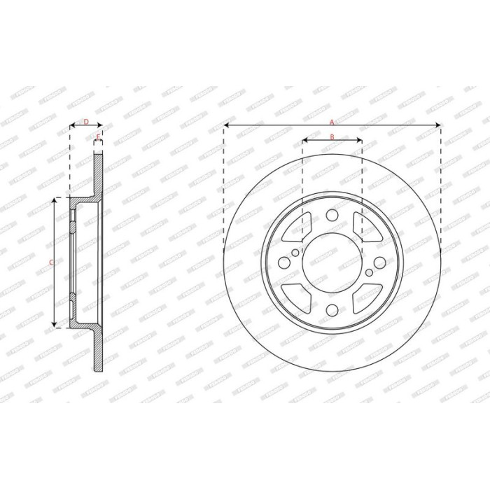 Ferodo DDF2981C Bremsscheibe PREMIER Ferodo DDF2981C Bremsscheibe PREMIER