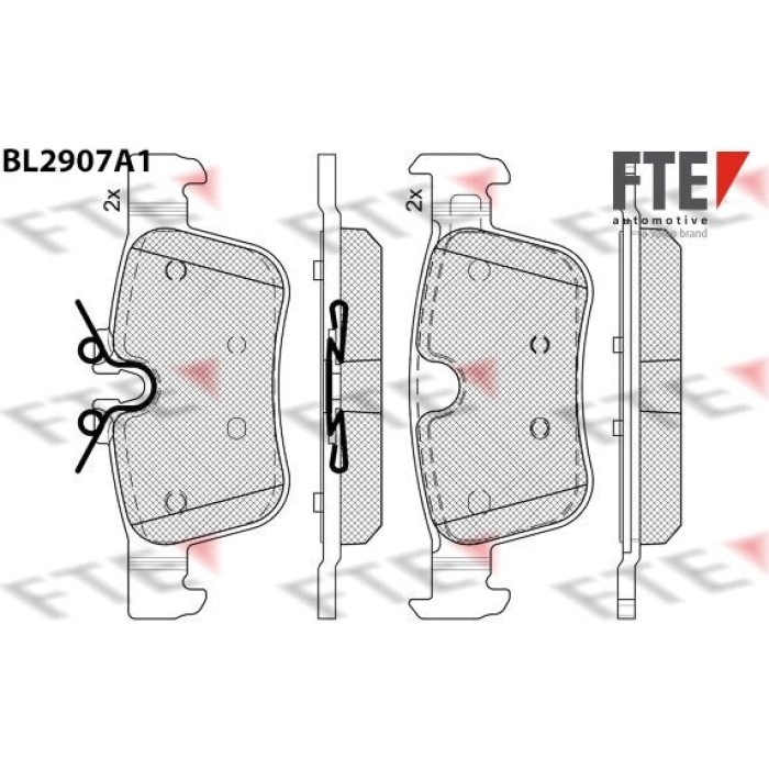 FTE 9011149 Bremsbelagsatz, Scheibenbremse FTE 9011149 Bremsbelagsatz, Scheibenbremse