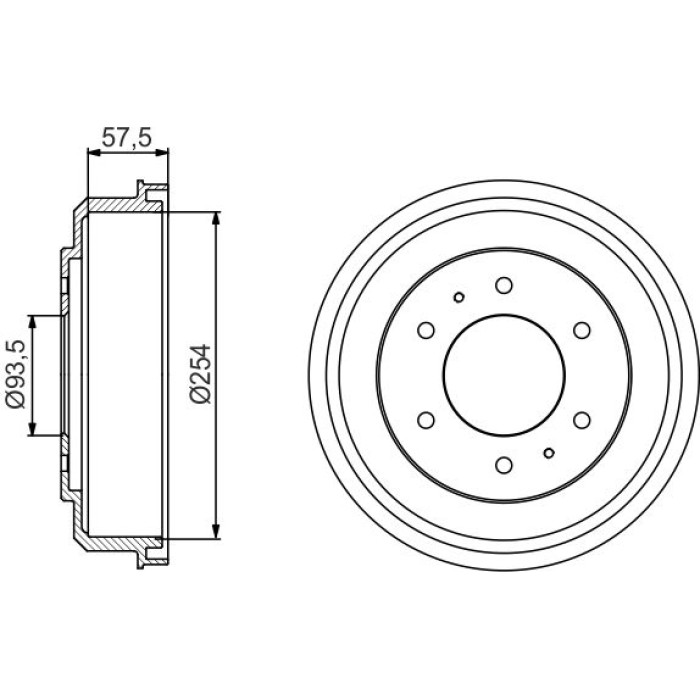 BOSCH 0 986 477 220 Bremstrommel