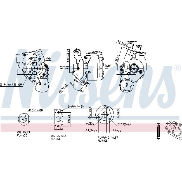 Nissens Turbolader 93186