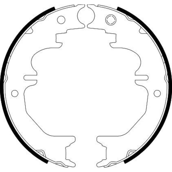 Hella 8DA 355 050-711 Bremsbackensatz, Feststellbremse