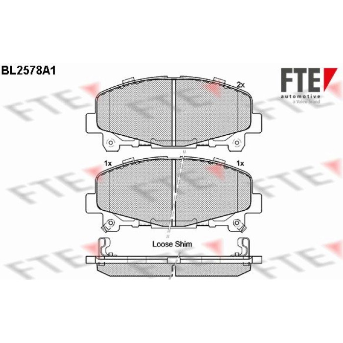 FTE 9010829 Bremsbelagsatz, Scheibenbremse FTE 9010829 Bremsbelagsatz, Scheibenbremse