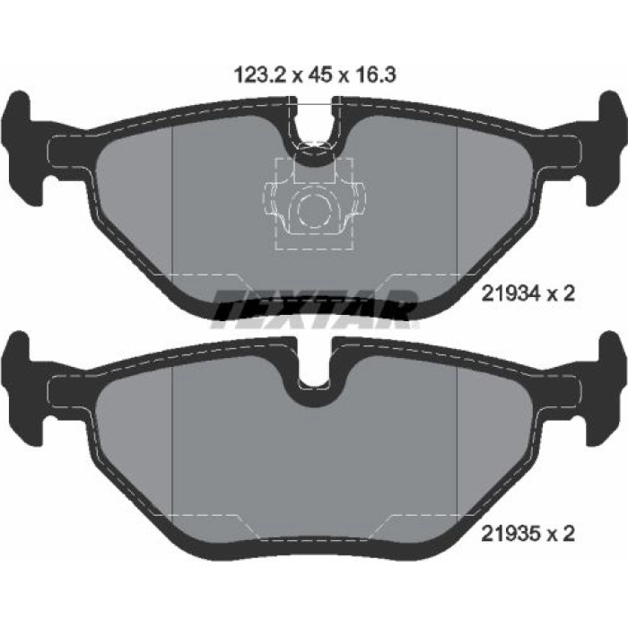 Textar 2193404 Bremsbelagsatz, Scheibenbremse Q+ Textar 2193404 Bremsbelagsatz, Scheibenbremse Q+