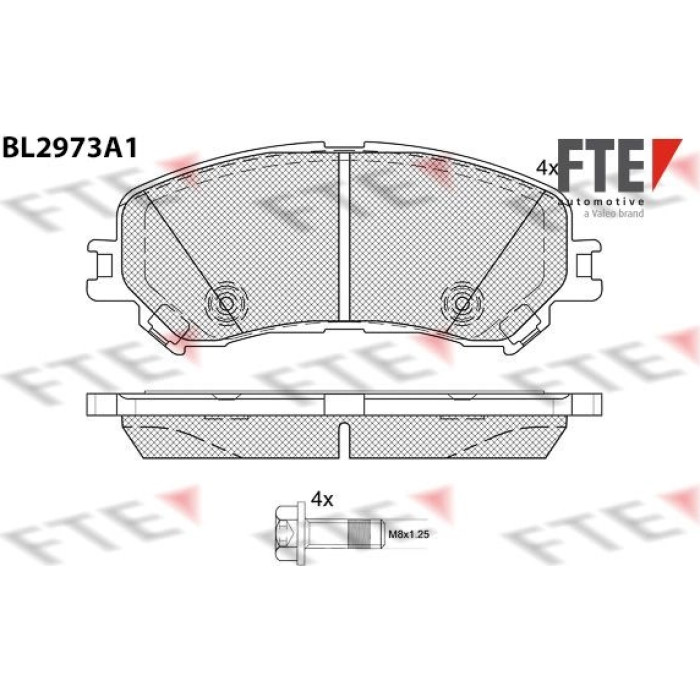 FTE 9011219 Bremsbelagsatz, Scheibenbremse FTE 9011219 Bremsbelagsatz, Scheibenbremse