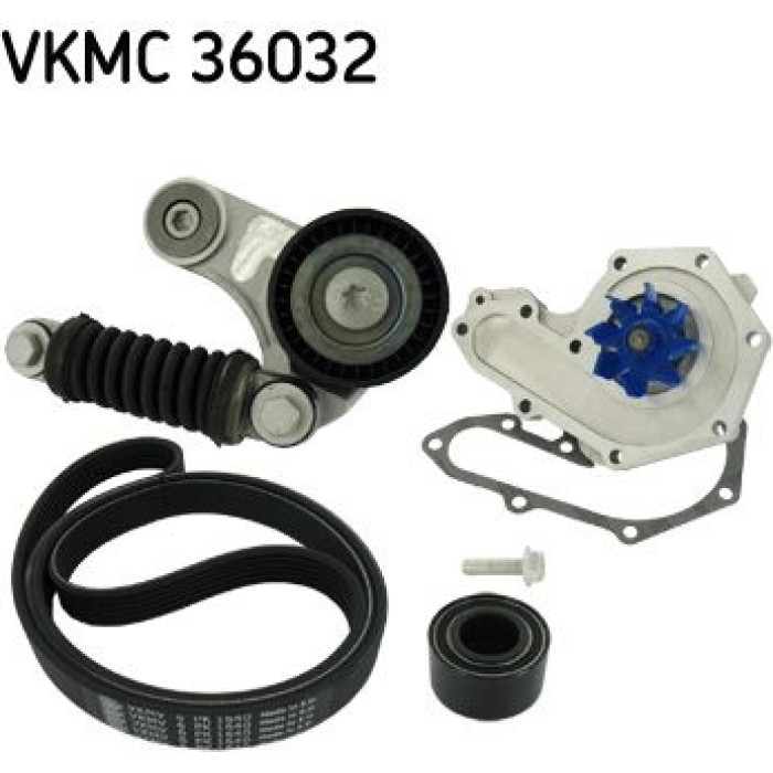 SKF VKMC 36032 Wasserpumpe + Keilrippenriemensatz SKF VKMC 36032 Wasserpumpe + Keilrippenriemensatz