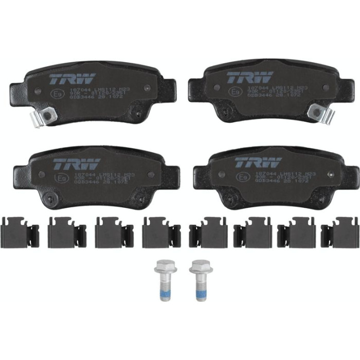 TRW GDB3446 Bremsbelagsatz, Scheibenbremse COTEC