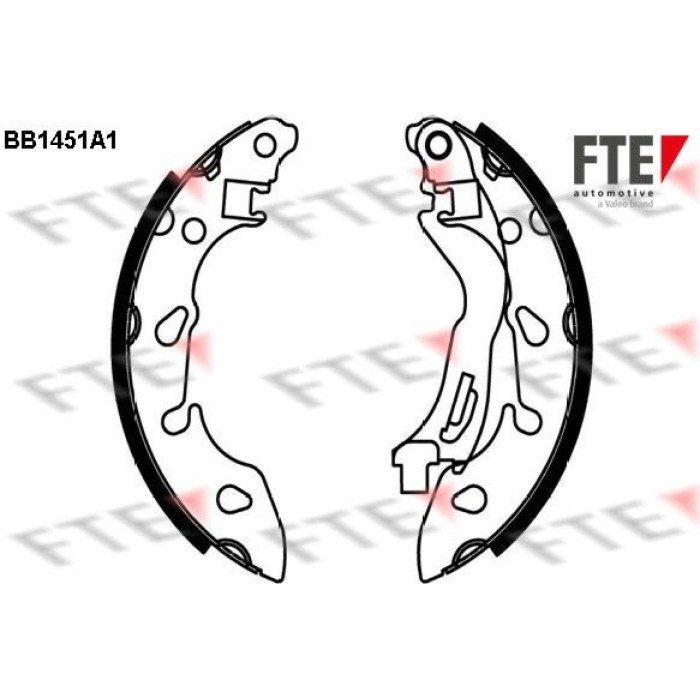 FTE 9100173 Bremsbackensatz FTE 9100173 Bremsbackensatz