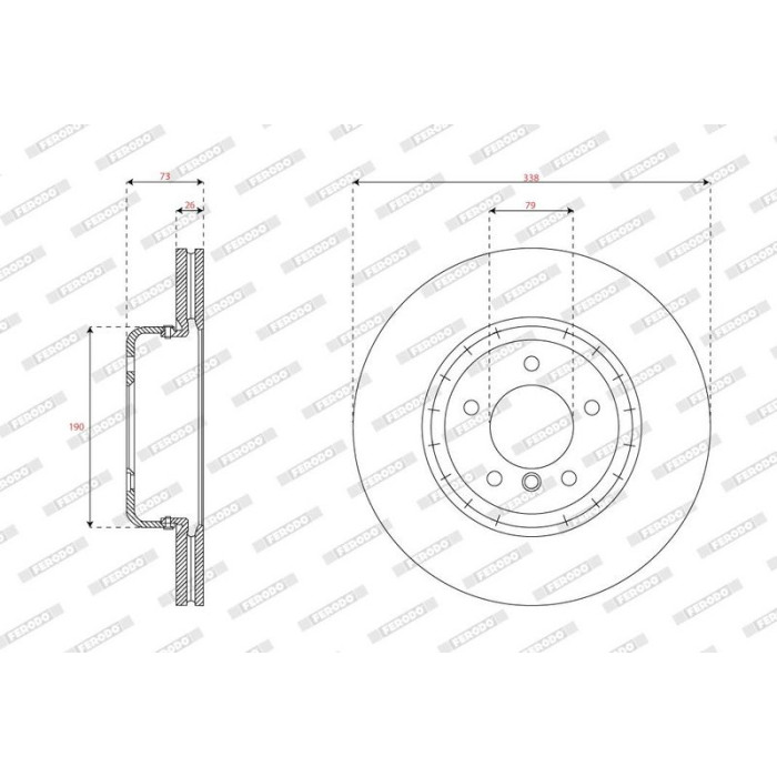 Ferodo DDF1811VC-1 Bremsscheibe PREMIER Ferodo DDF1811VC-1 Bremsscheibe PREMIER