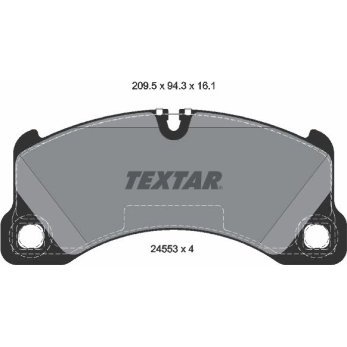Textar 2455301 Bremsbelagsatz, Scheibenbremse Textar 2455301 Bremsbelagsatz, Scheibenbremse