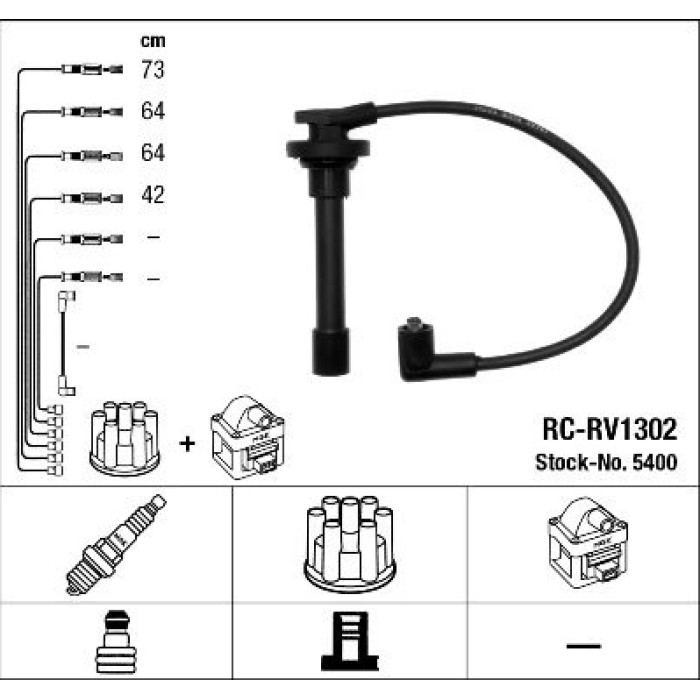 NGK 5400 Zündleitungssatz NGK 5400 Zündleitungssatz