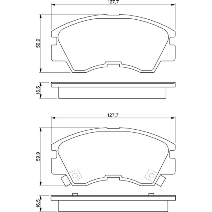 BOSCH 0 986 460 978 Bremsbelagsatz, Scheibenbremse