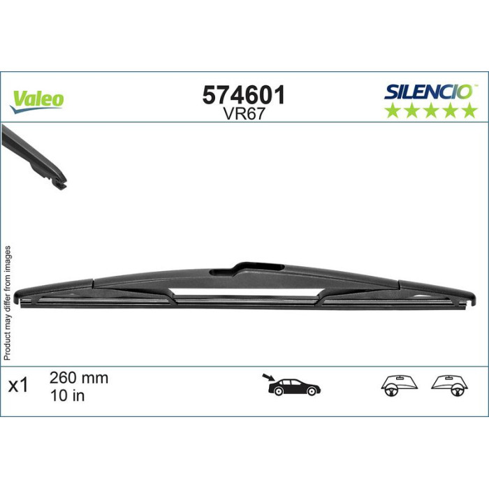 Valeo 574601 Wischblatt SILENCIO REAR Valeo 574601 Wischblatt SILENCIO REAR
