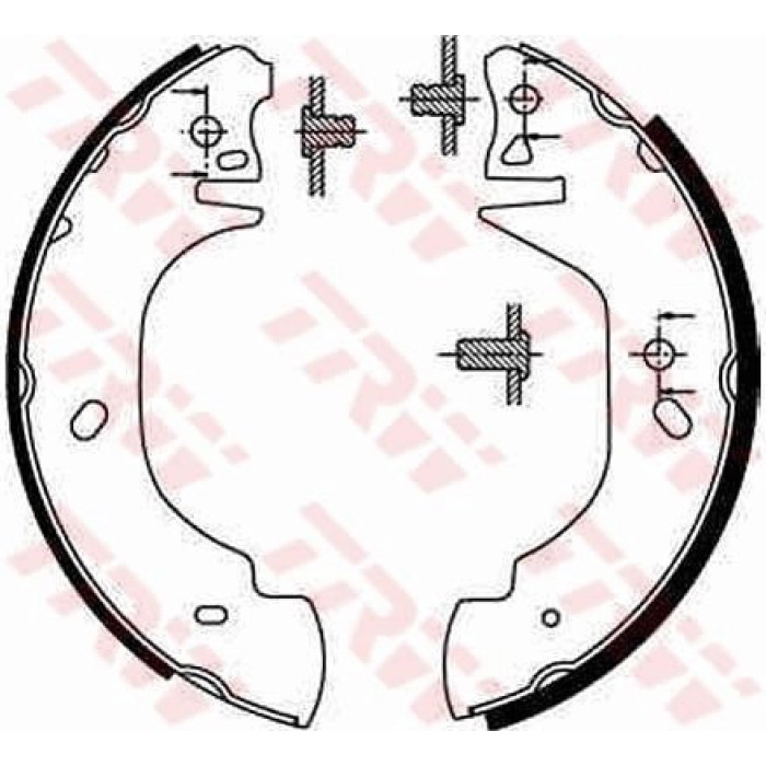 TRW GS8629 Bremsbackensatz