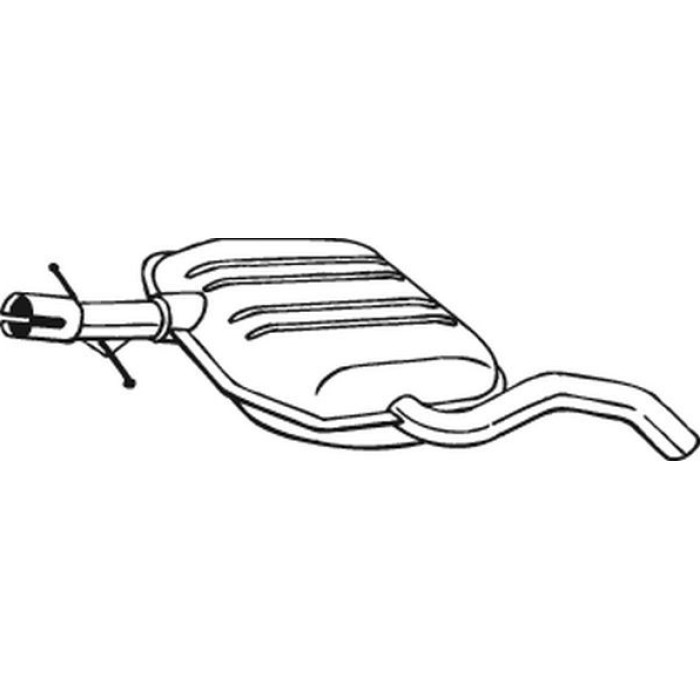 Bosal 233-689 Mittelschalldämpfer
