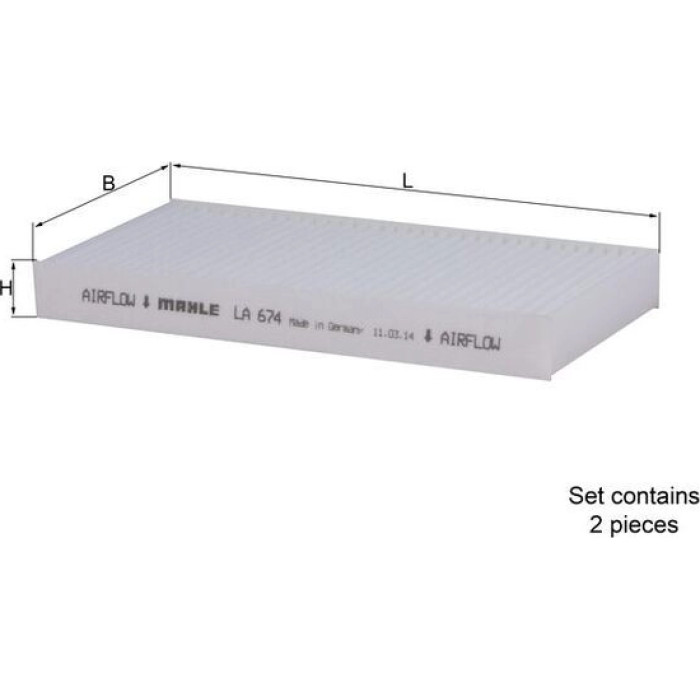 Knecht LA 674/S Filter, Innenraumluft Knecht LA 674/S Filter, Innenraumluft