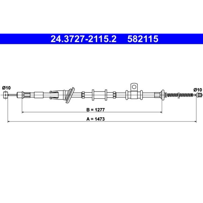 ATE 24.3727-2115.2 Seilzug, Feststellbremse