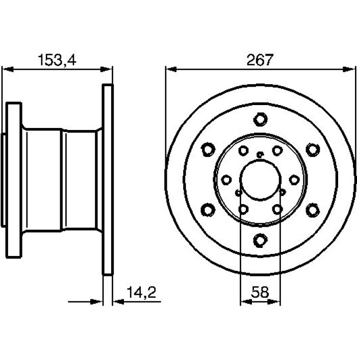 BOSCH 0 986 478 647 Bremsscheibe BOSCH 0 986 478 647 Bremsscheibe