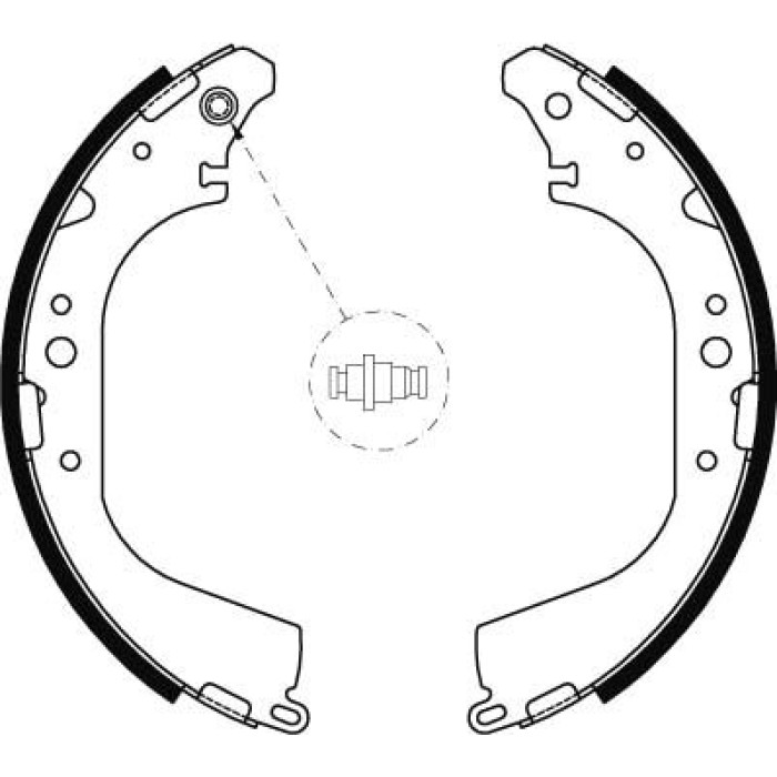 TRW GS8592 Bremsbackensatz TRW GS8592 Bremsbackensatz