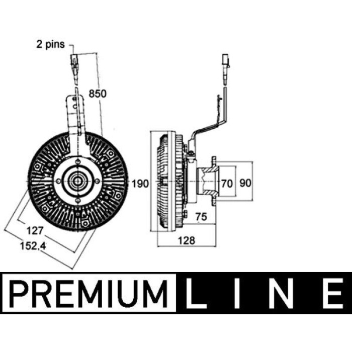 Mahle CFC 134 000P Kupplung, Kühlerlüfter BEHR Premium Line Mahle CFC 134 000P Kupplung, Kühlerlüfter BEHR Premium Line