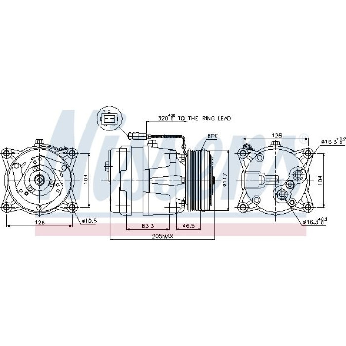 Nissens 89060 Kompressor, Klimaanlage FIRST FIT Nissens 89060 Kompressor, Klimaanlage FIRST FIT