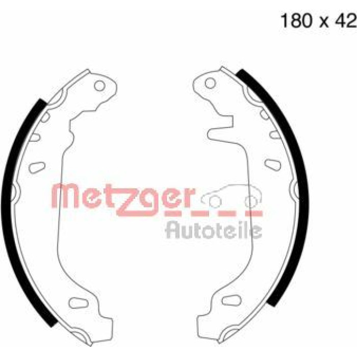 Metzger MG 424 Bremsbackensatz Metzger MG 424 Bremsbackensatz