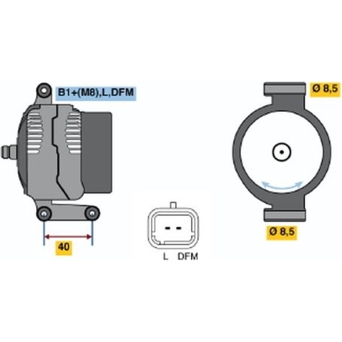 BOSCH 0 124 325 185 Generator BOSCH 0 124 325 185 Generator