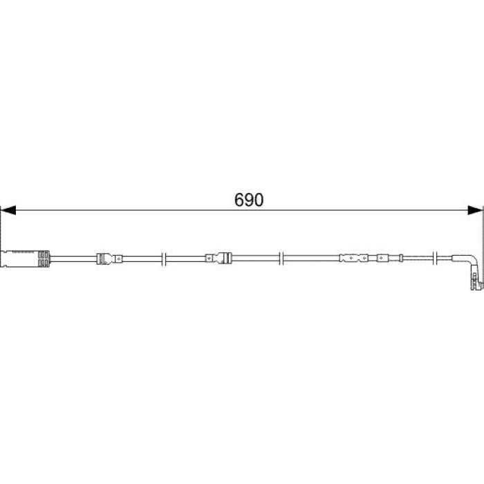 BOSCH 1 987 473 052 Warnkontakt, Bremsbelagverschleiß BOSCH 1 987 473 052 Warnkontakt, Bremsbelagverschleiß