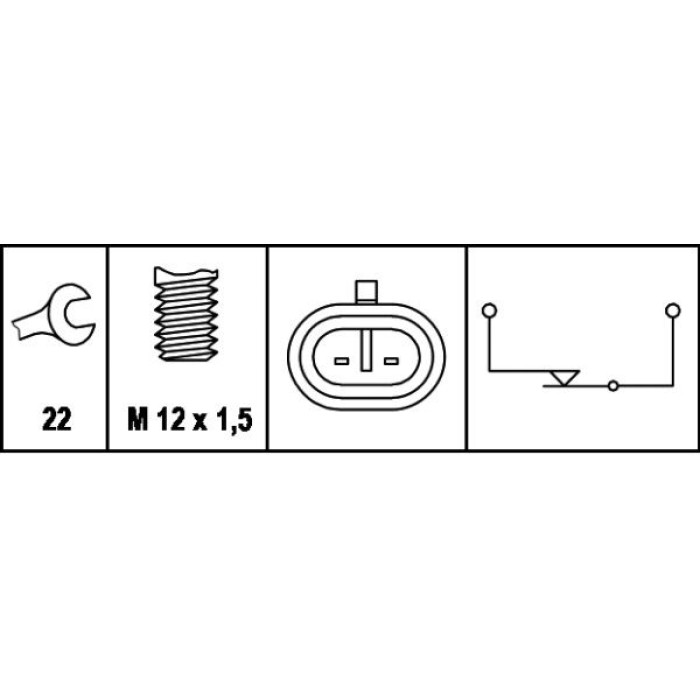 Schalter, Rückfahrleuchte 6LF 007 356-001 Schalter, Rückfahrleuchte 6LF 007 356-001